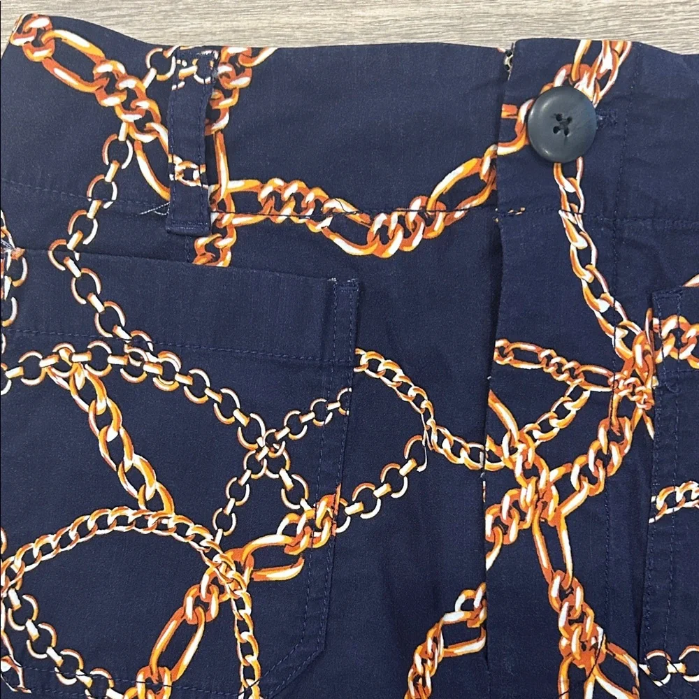 Maeve by Anthropologie Navy Chain-Print Pencil Skirt - Picture 2 of 5